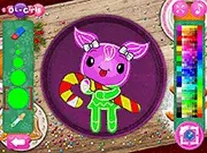 Christmas Gingerbread Color Me Online Game