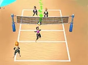 Sandy Court Volley Duel