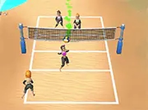 Sandy Court Volley Duel
